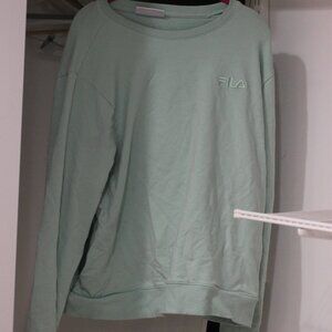 FILA Women's Sweater Mint Green Size XXL